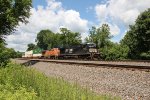 NS 4487 and BNSF 7743 with train 294